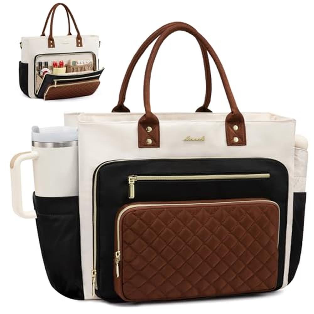 LOVEVOOK Teacher Tote Bag: LOVEVOOK Women's Work Laptop Bag – Front View
