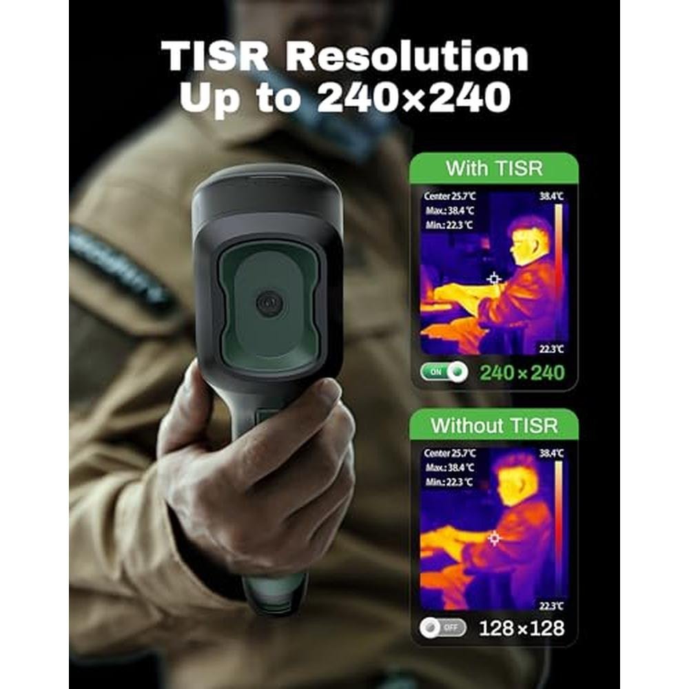 H128 Handheld Thermal Camera: 240 x 240 TISR Resolution – Close-up Detail