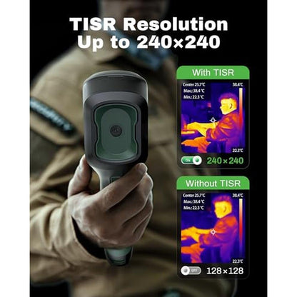 H128 Handheld Thermal Camera: 240 x 240 TISR Resolution – Close-up Detail
