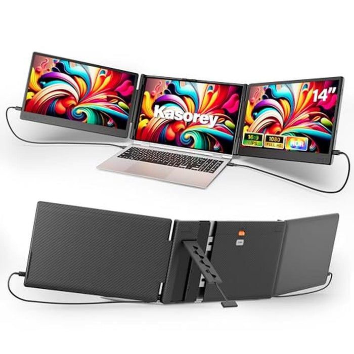 Laptop Screen Extender: 2025 New Upgraded Portable Monitor – Front View