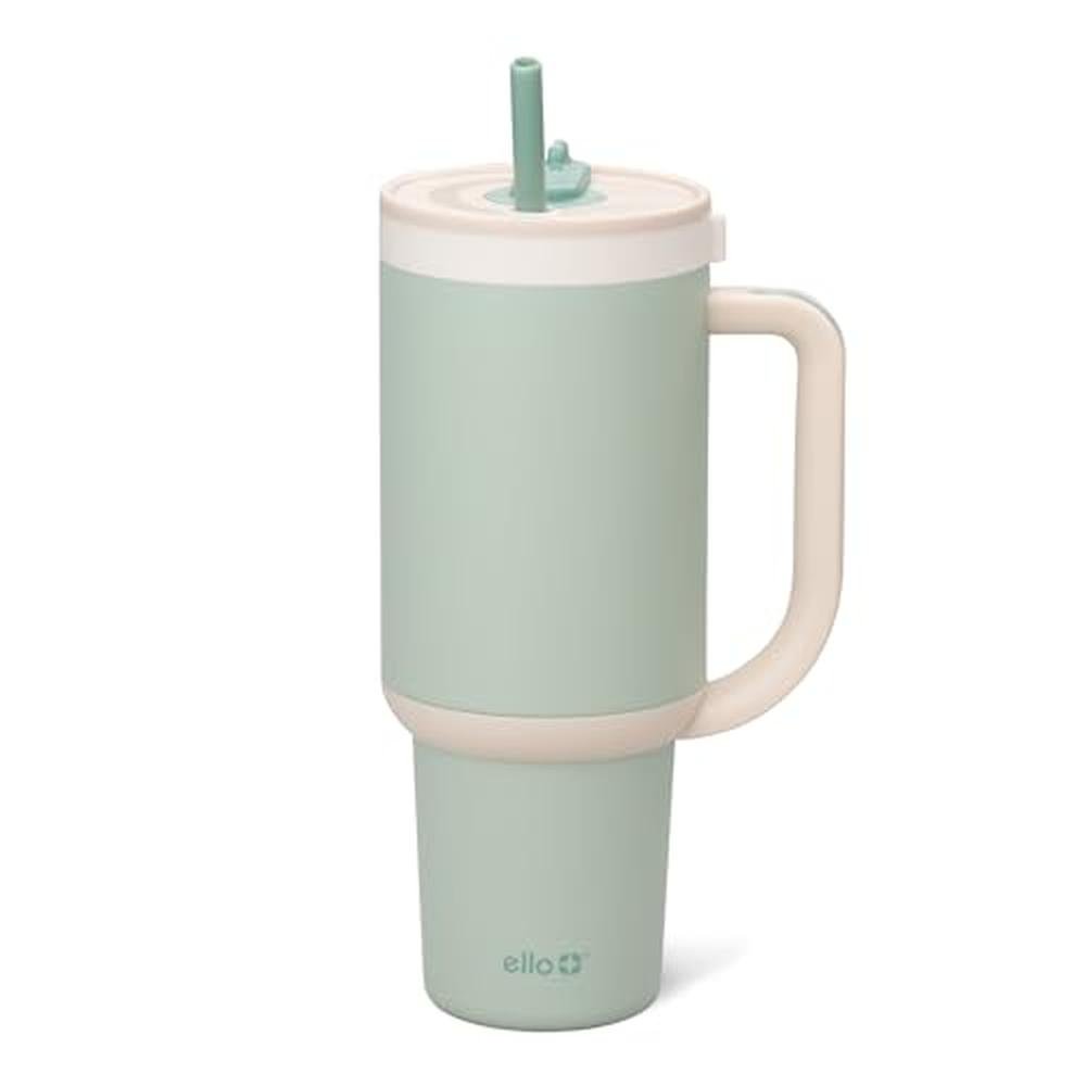 Ello Oasis 40 oz Tumbler: Ello Stainless Steel Cup with – Front View