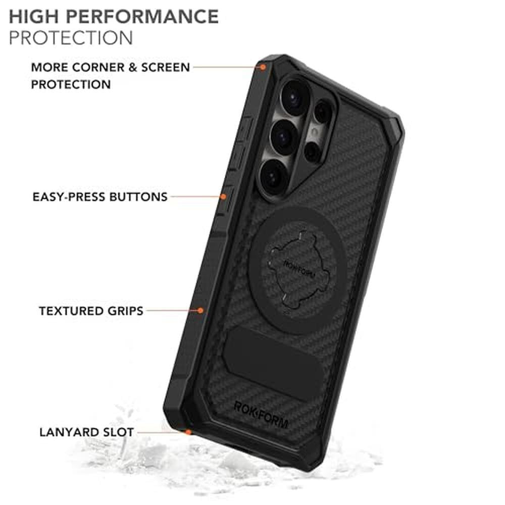 ROKFORM Rugged Case: Galaxy S25 Ultra Magnetic Cover with – Side View