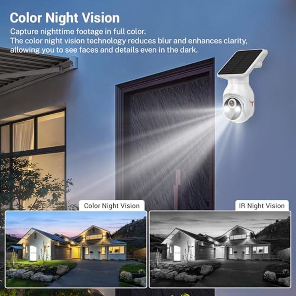 WiFi 1080p Security Camera: Wireless with Solar Panel – Packaging