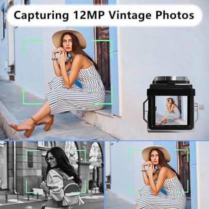 Camera Chuzhao: CHUZHAO Vintage Mini Digital Camera 1080p – Side View