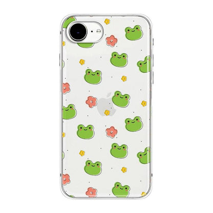 Cute Case for iPhone 16e: Blingy Transparent Soft TPU – Front View