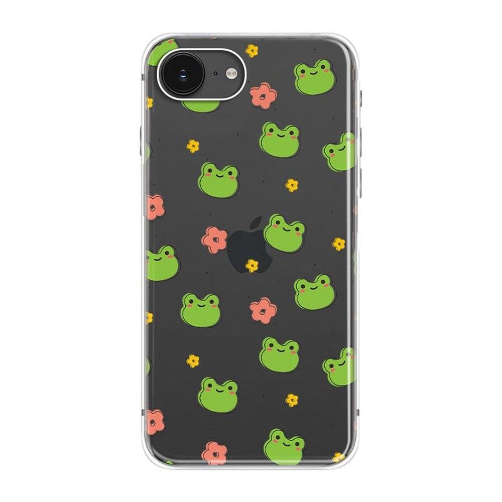 Cute Case for iPhone 16e: Blingy Transparent Soft TPU – Side View