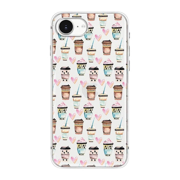 iPhone 16e Case: Blingy Transparent Soft TPU Protective – Front View