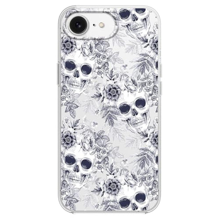 Floral Case: Blingy iPhone 16e Transparent Soft TPU – Front View
