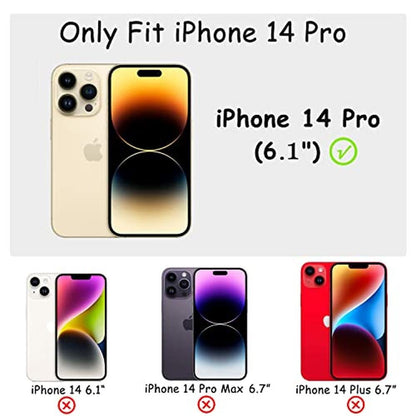 Case iPhone 14 Pro: MINSCOSE Cherry Print Phone Case – Side View