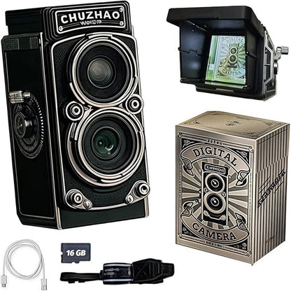 Camera Digital: Digital Retro Mini 12MP Autofocus 1080P FHD – Front View
