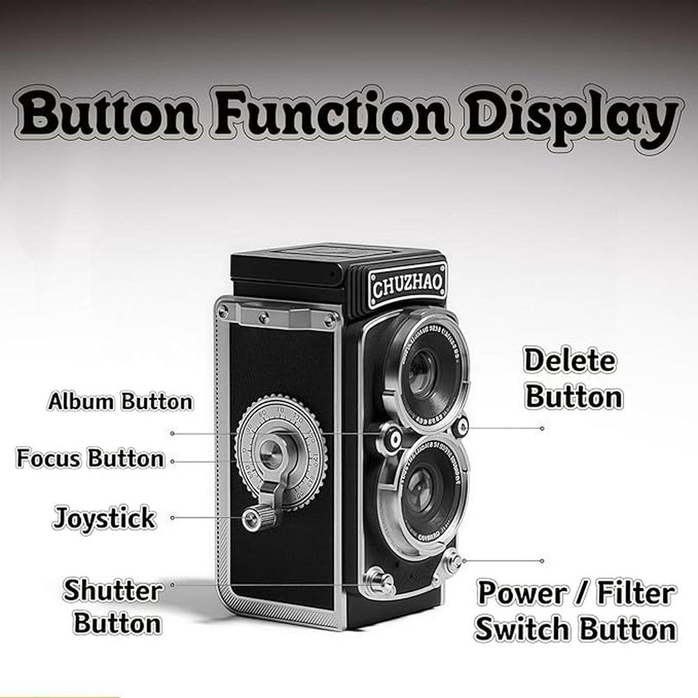 Camera Digital: Digital Retro Mini 12MP Autofocus 1080P FHD – In Use