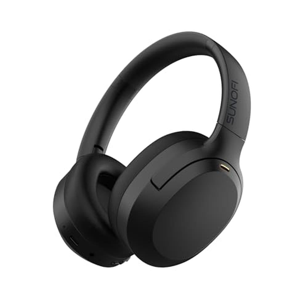 Headphones Ear: SunoFi Hybrid Active Noise Cancelling – Front View