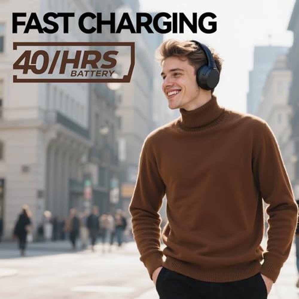 Headphones Ear: SunoFi Hybrid Active Noise Cancelling – Side View