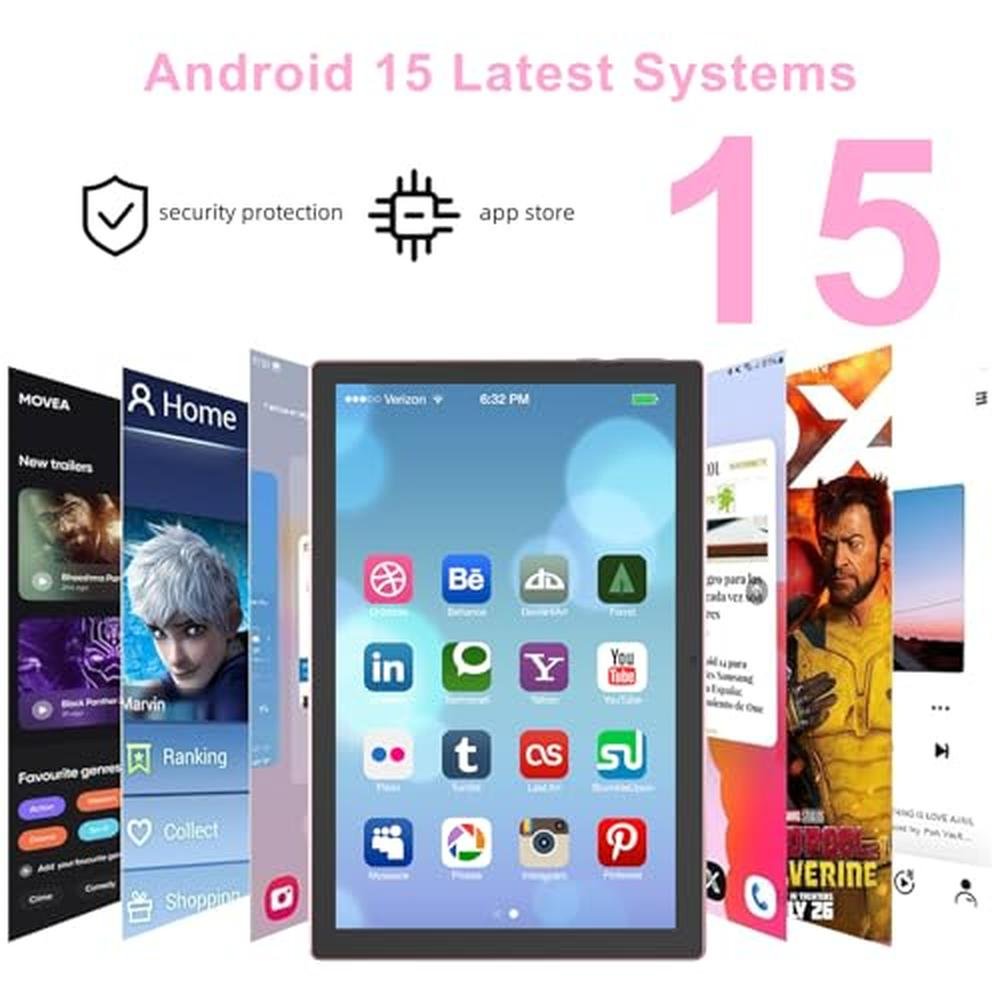 Tablets Android: Android 15 10 Inch Tablet Quad Core – Side View