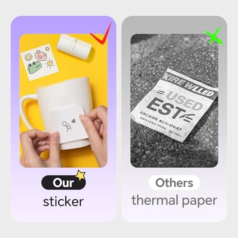 Printer HPRT: HPRT Mini Sticker Maker Portable Thermal – Close-up Detail