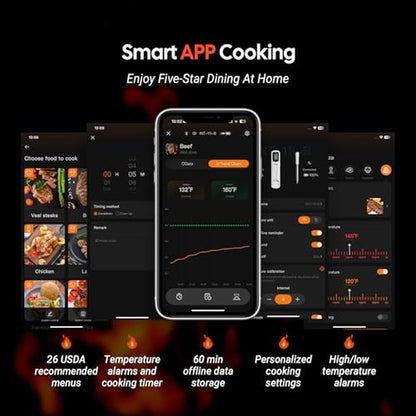 Inkbird Meat Thermometer: Inkbird Mini Wireless Bluetooth – In Use