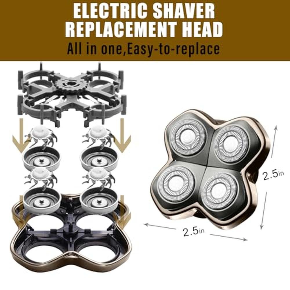 Shaver PRO 4 Head Replacement Blade for Premium Bald Head – Side View