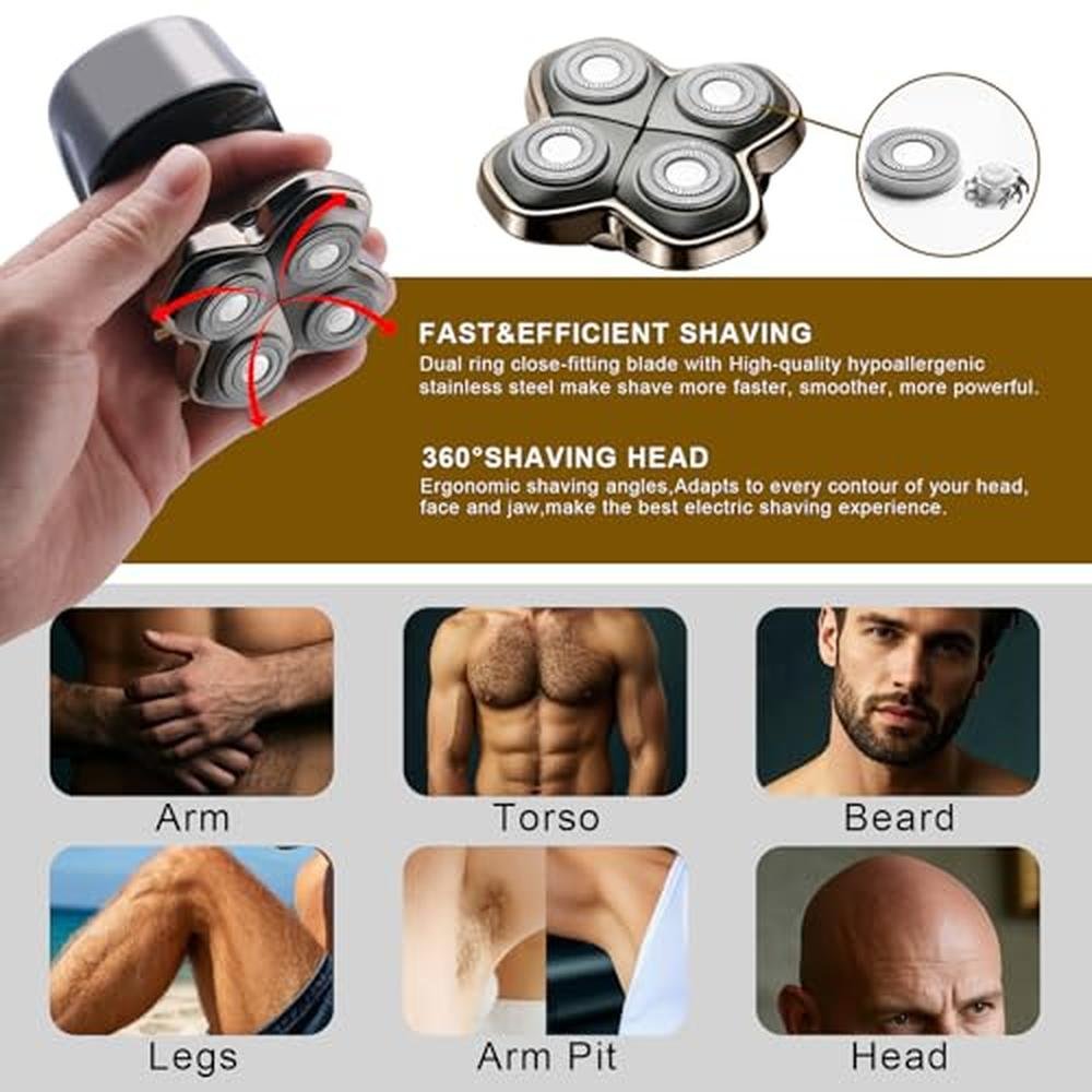 Shaver PRO 4 Head Replacement Blade for Premium Bald Head – Close-up Detail