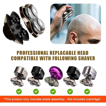 Shaver PRO 4 Head Replacement Blade for Premium Bald Head – In Use