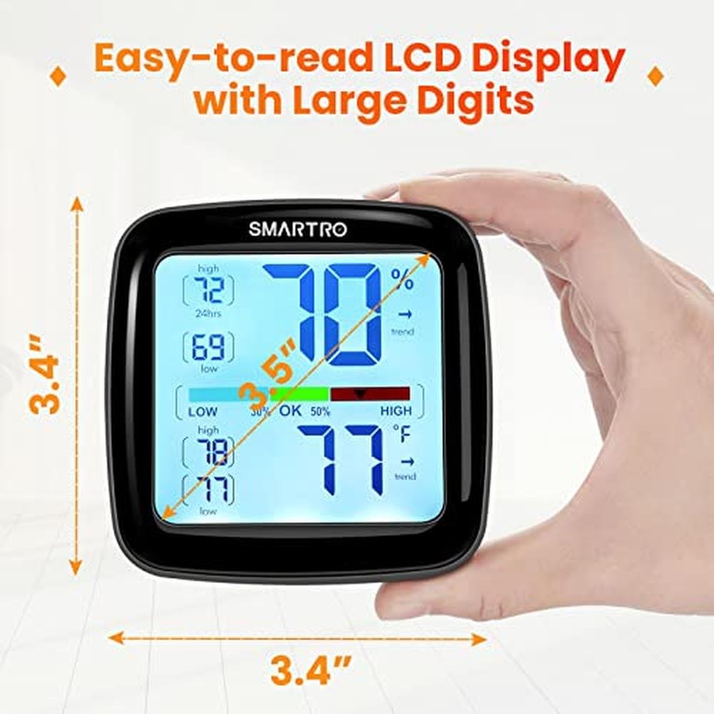 SMARTRO SC42 Professional Digital Hygrometer Indoor – Close-up Detail