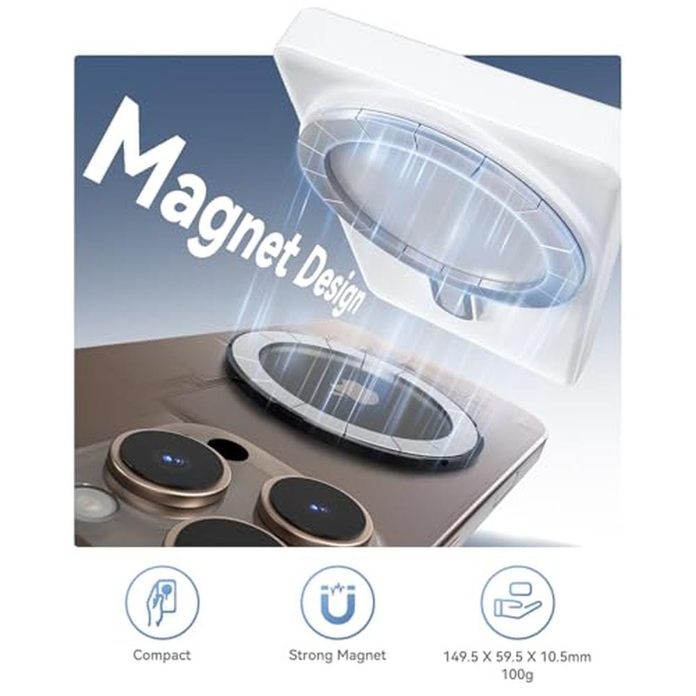 Vlog Selfie: ESSGAER Magnetic Phone Monitor Screen – Close-up Detail