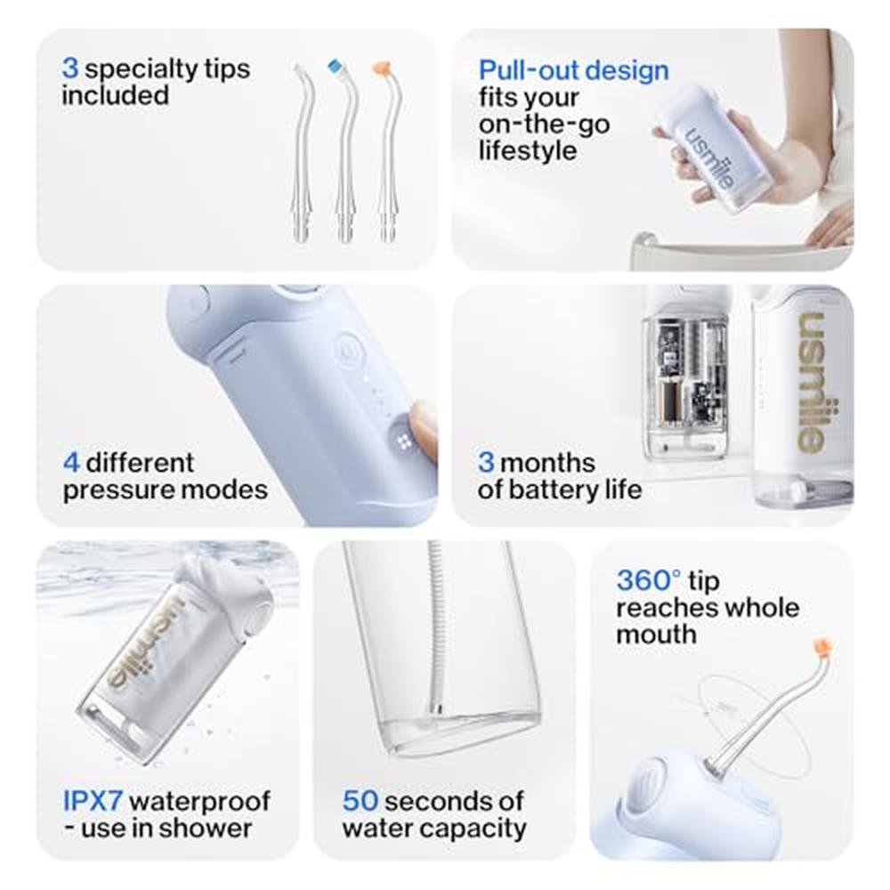 Usmile C10: Usmile C10 Portable Water Flosser – In Use