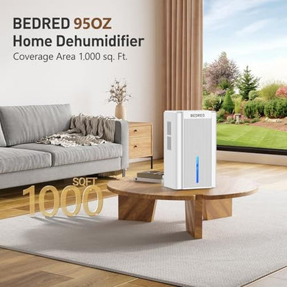 Dehumidifier 95oz: Simsen 95oz Dehumidifier for Home 1000 – Side View