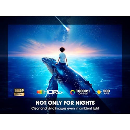 Projector Netflix: VIZONY Native 1080P Smart Projector with – In Use