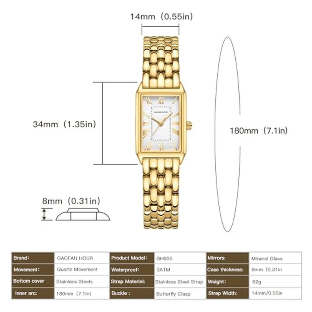 GAOFAN HOUR Gold Watch for Women – In Use