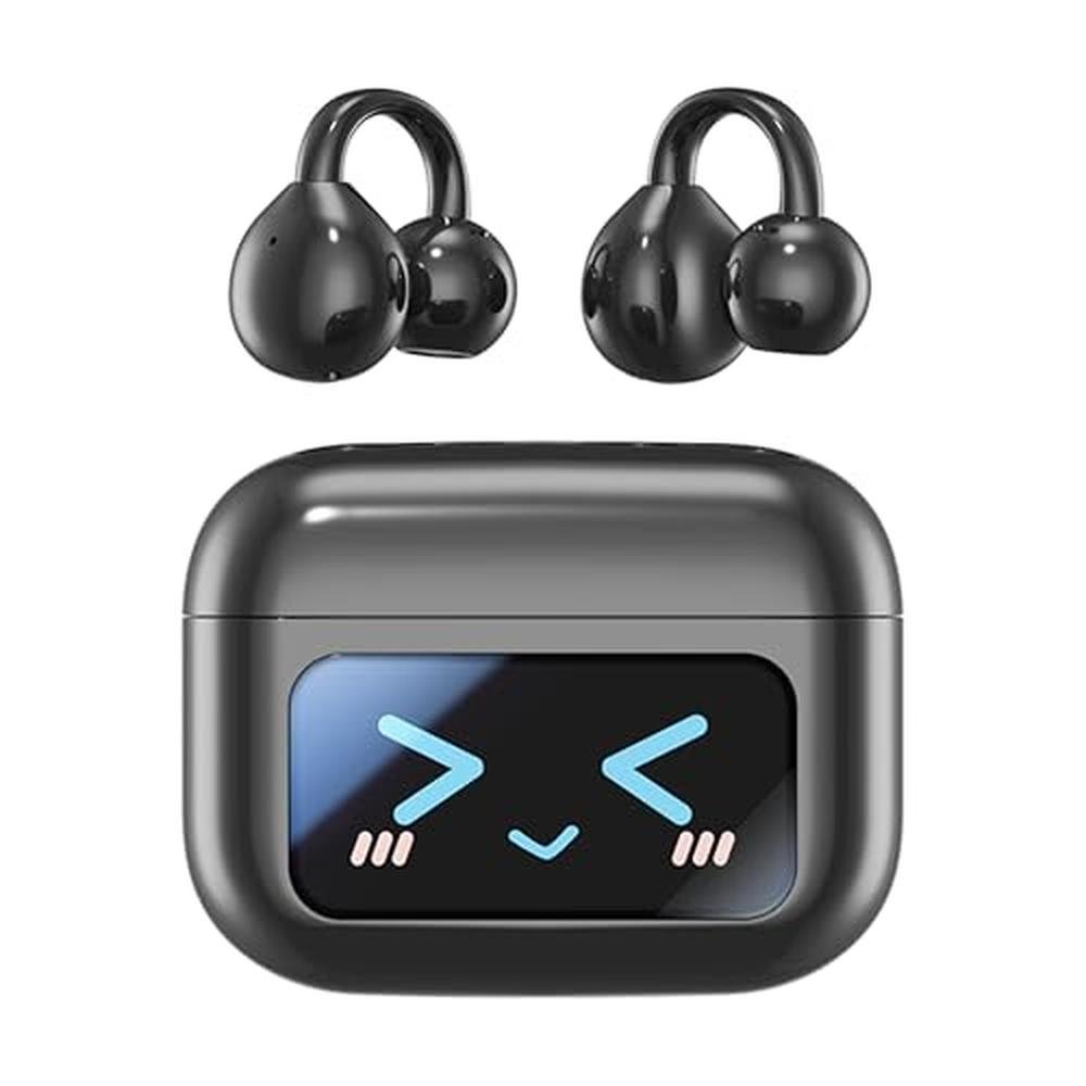 Ear Earphones: MAcnas M100 Open Ear Clip Headphones – Front View