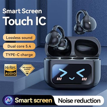 Ear Earphones: MAcnas M100 Open Ear Clip Headphones – Side View