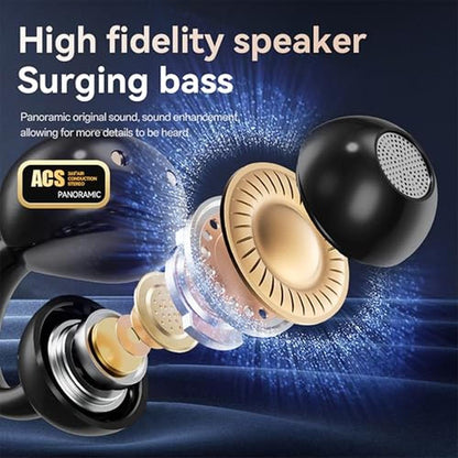 Ear Earphones: MAcnas M100 Open Ear Clip Headphones – In Use