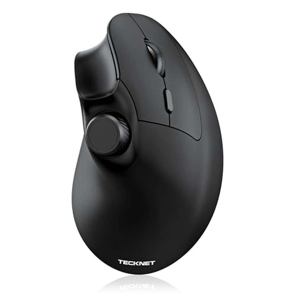 TECKNET Ergonomic Mouse: Rechargeable Wireless Bluetooth – Front View