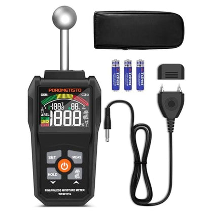 Premium Moisture Meters: POROMETISTO WTS01Pro Dual Mode – Front View