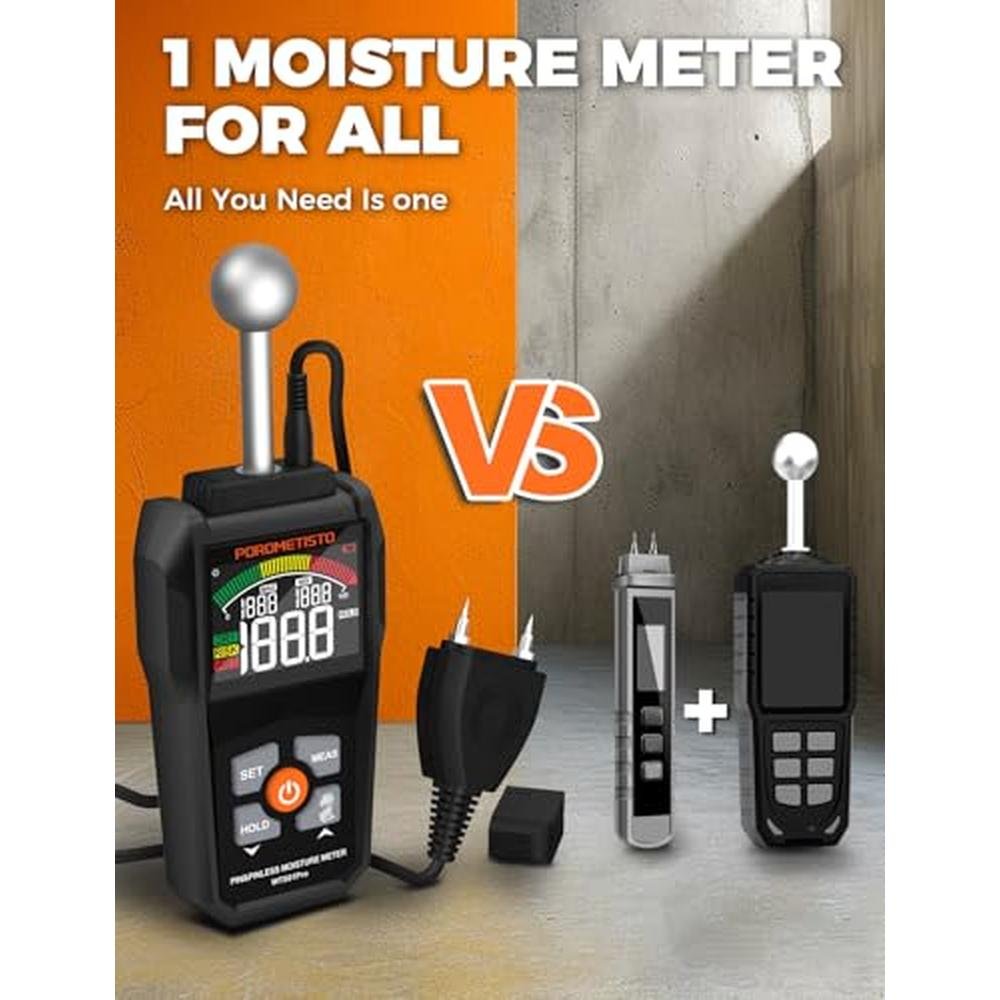 Premium Moisture Meters: POROMETISTO WTS01Pro Dual Mode – Close-up Detail