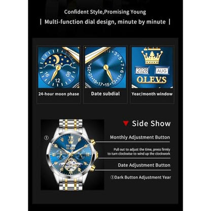 OLEVS Skeleton Men Watches Automatic Business Luxury – Packaging