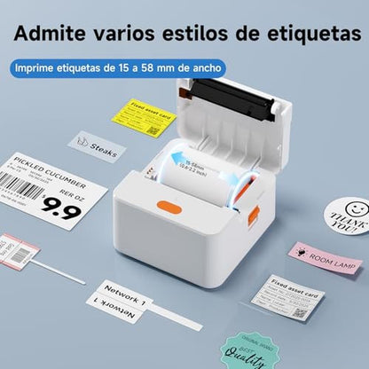 Label Maker: DETONGER P1 2-Inch Thermal Printer – Side View