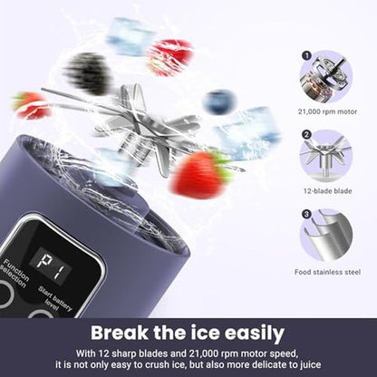 Portable Blender: Deliverable Personal Electric USB 500ML – Close-up Detail