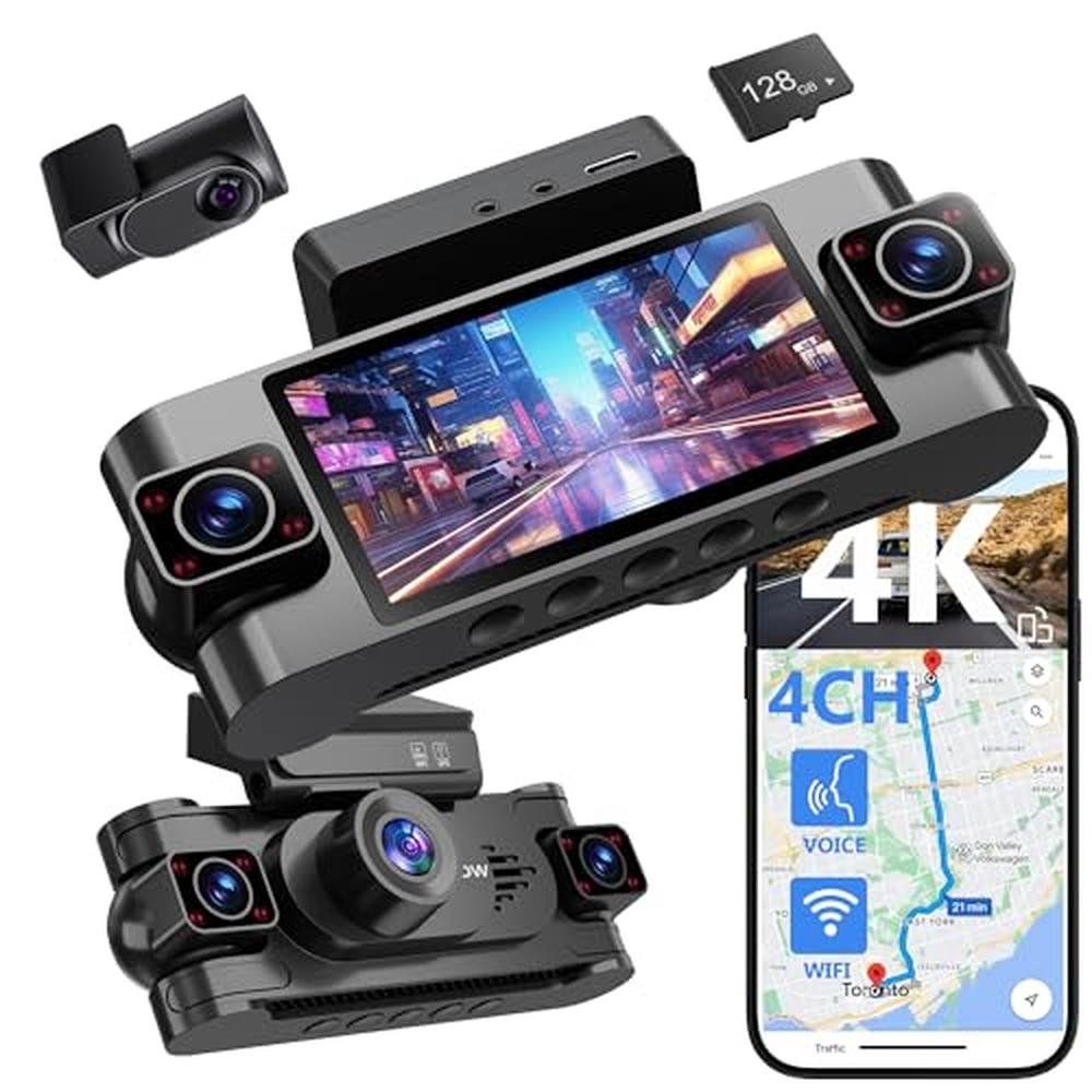 Dash Channel: 4 Channel Dash Cam 360 View 4K – Front View