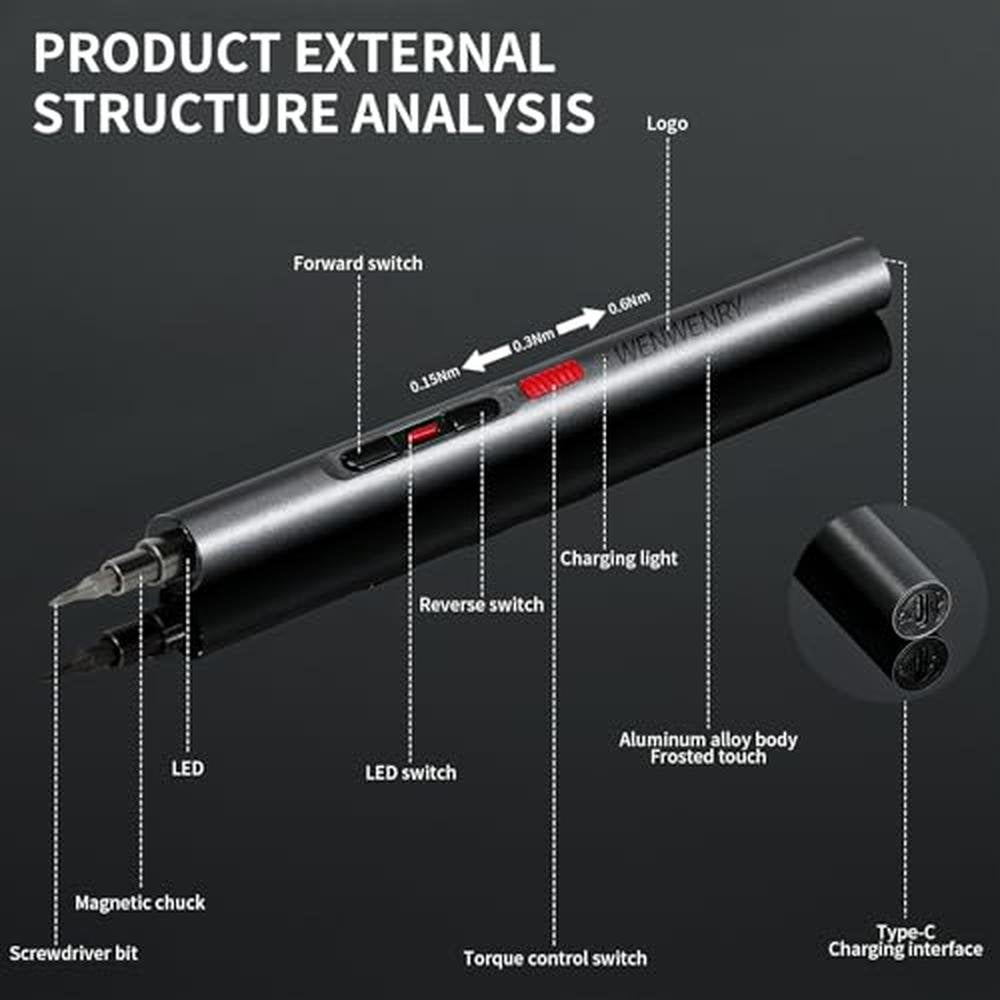 Electric Set: Wenwenry Mini Electric Screwdriver 72-in-1 – In Use