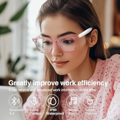 Harlafou Bluetooth: Smart Glasses Wireless Headphone – Side View