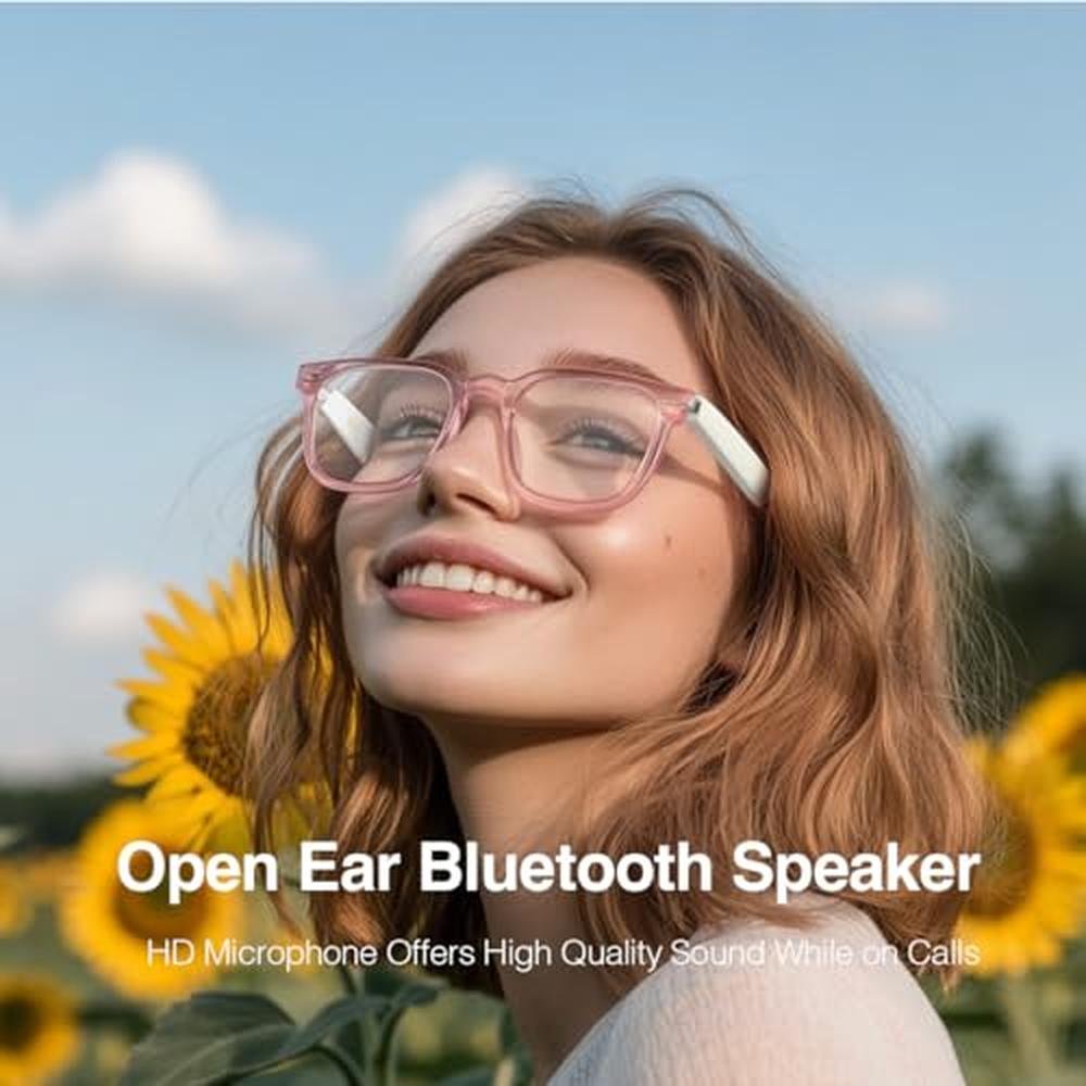 Harlafou Bluetooth: Smart Glasses Wireless Headphone – Close-up Detail