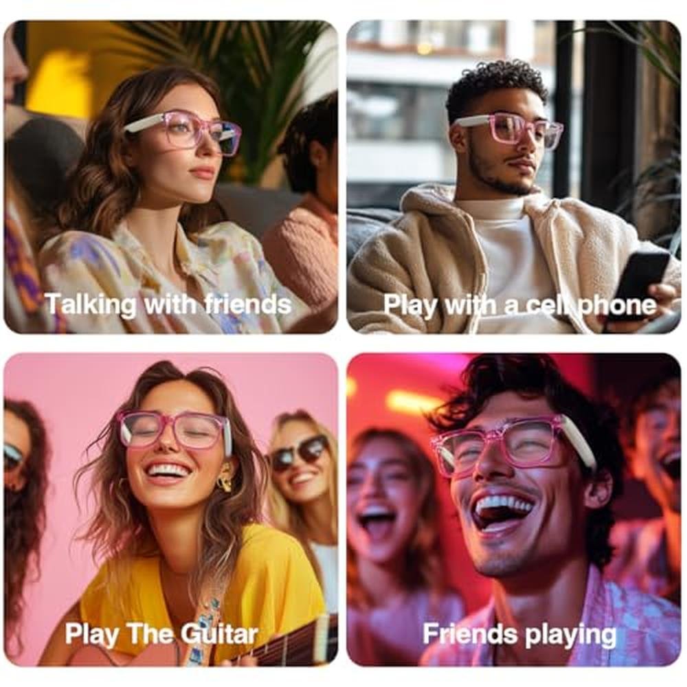 Harlafou Bluetooth: Smart Glasses Wireless Headphone – In Use