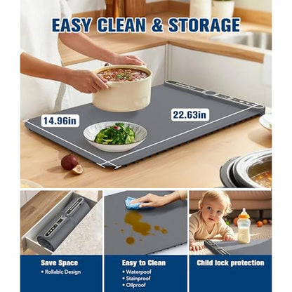 Food Warming Mat: Rapid Heating Electric Warming Tray with – Packaging