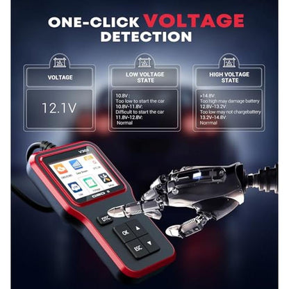 Obd2 Scanner with Battery Tester Enhanced fixd car – Close-up Detail