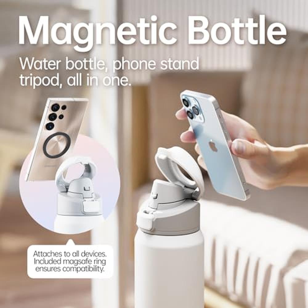 64oz Insulated Water Bottle: Stainless Steel Vacuum Flask – Side View