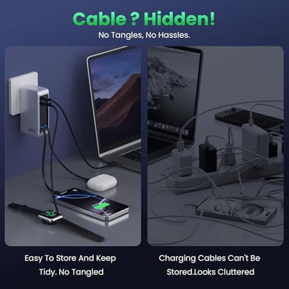 120W USB C Charger Block: 4-in-1 GaN IV Foldable Plug – Packaging