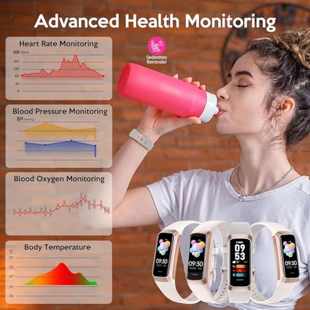 Fitness Watch: 2025 Smart Watch with Blood Pressure – Close-up Detail