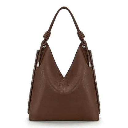 Montana West Hobo Bags: MWC-569BR Slouchy Shoulder Bag for – Front View