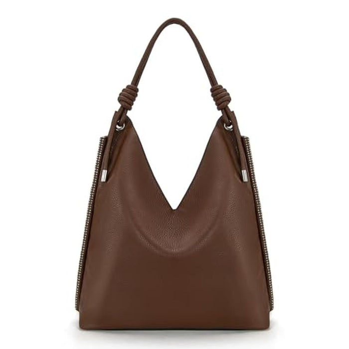 Montana West Hobo Bags: MWC-569BR Slouchy Shoulder Bag for – Front View